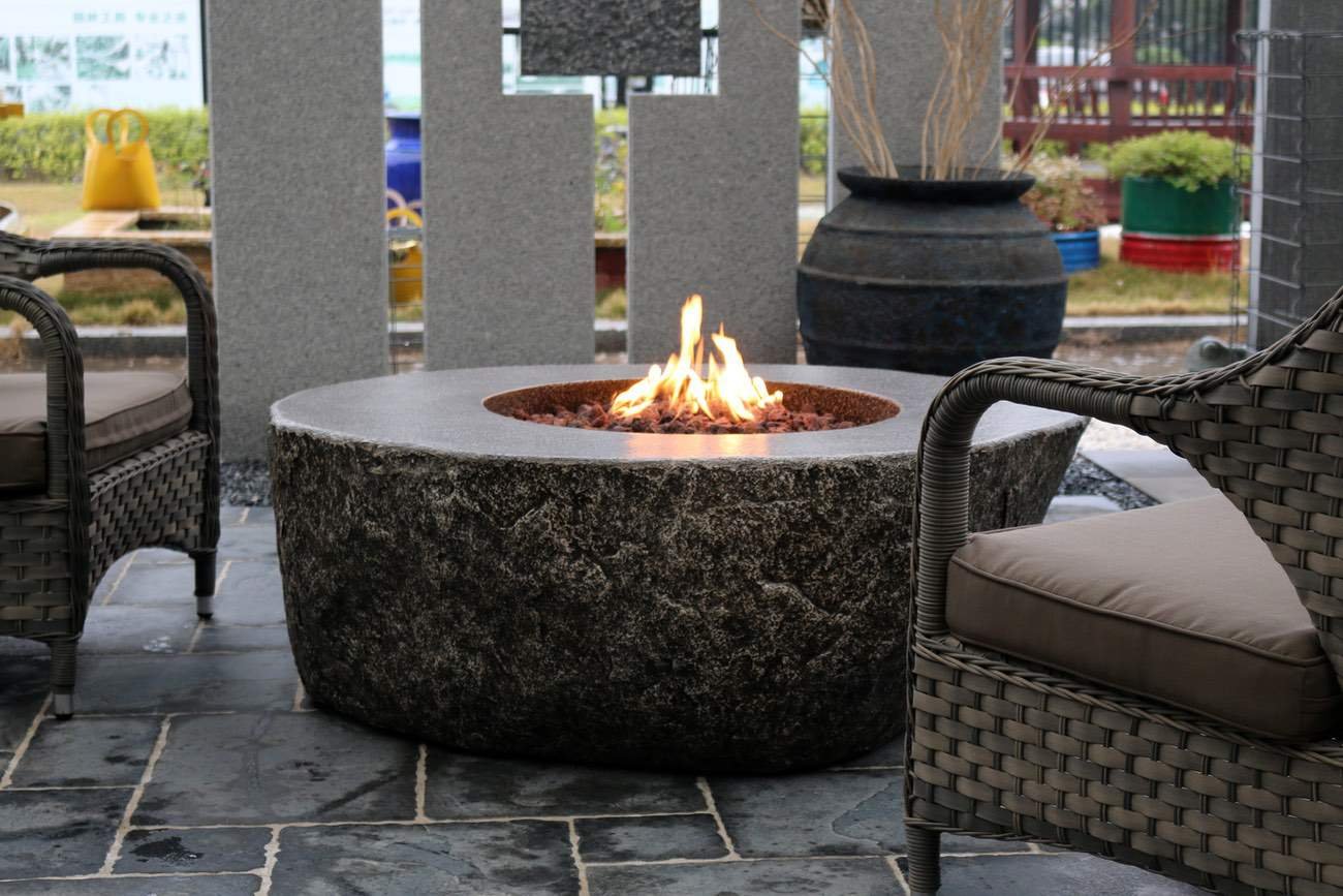 Elementi Fiery Rock Fire Table - OFG147 - Image 3