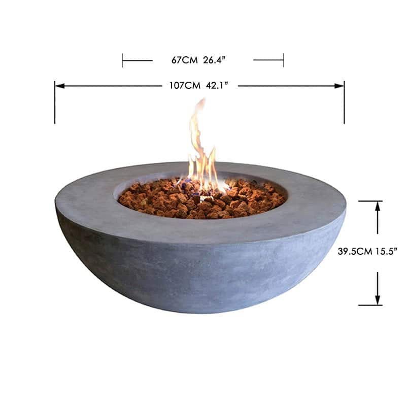 Elementi Lunar Bowl Fire Pit - OFG101 - Image 11