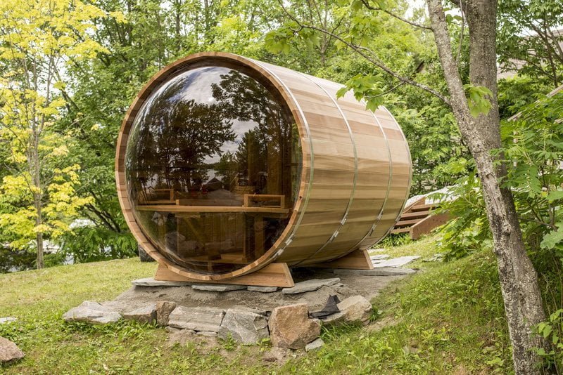 Panoramic View Cedar Barrel Sauna - Image 13