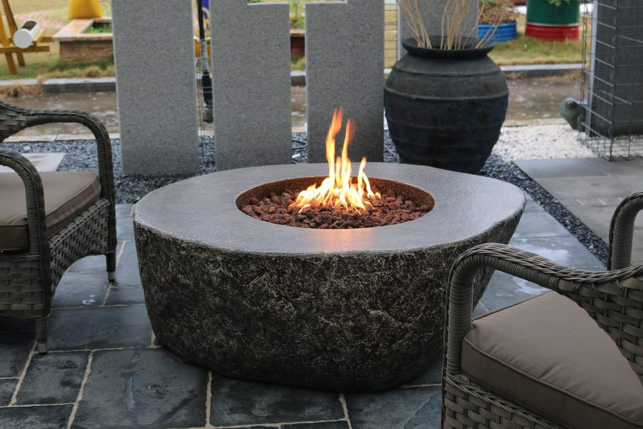 Elementi Fiery Rock Fire Table - OFG147 - Image 4