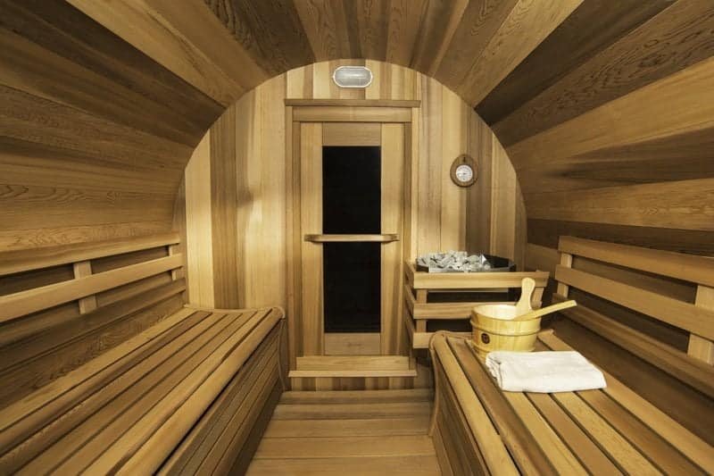 Panoramic View Cedar Barrel Sauna - Image 7