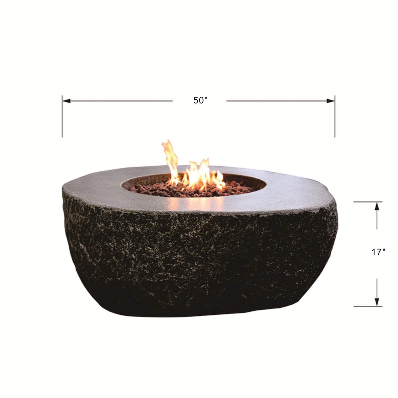Elementi Fiery Rock Fire Table - OFG147 - Image 8