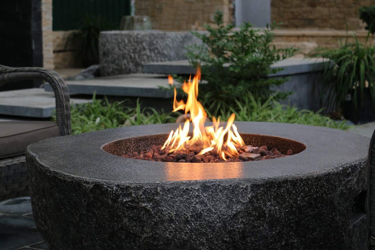 Elementi Fiery Rock Fire Table - OFG147