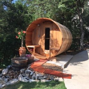 7 Foot Barrel Sauna