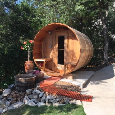 7 Foot Barrel Sauna