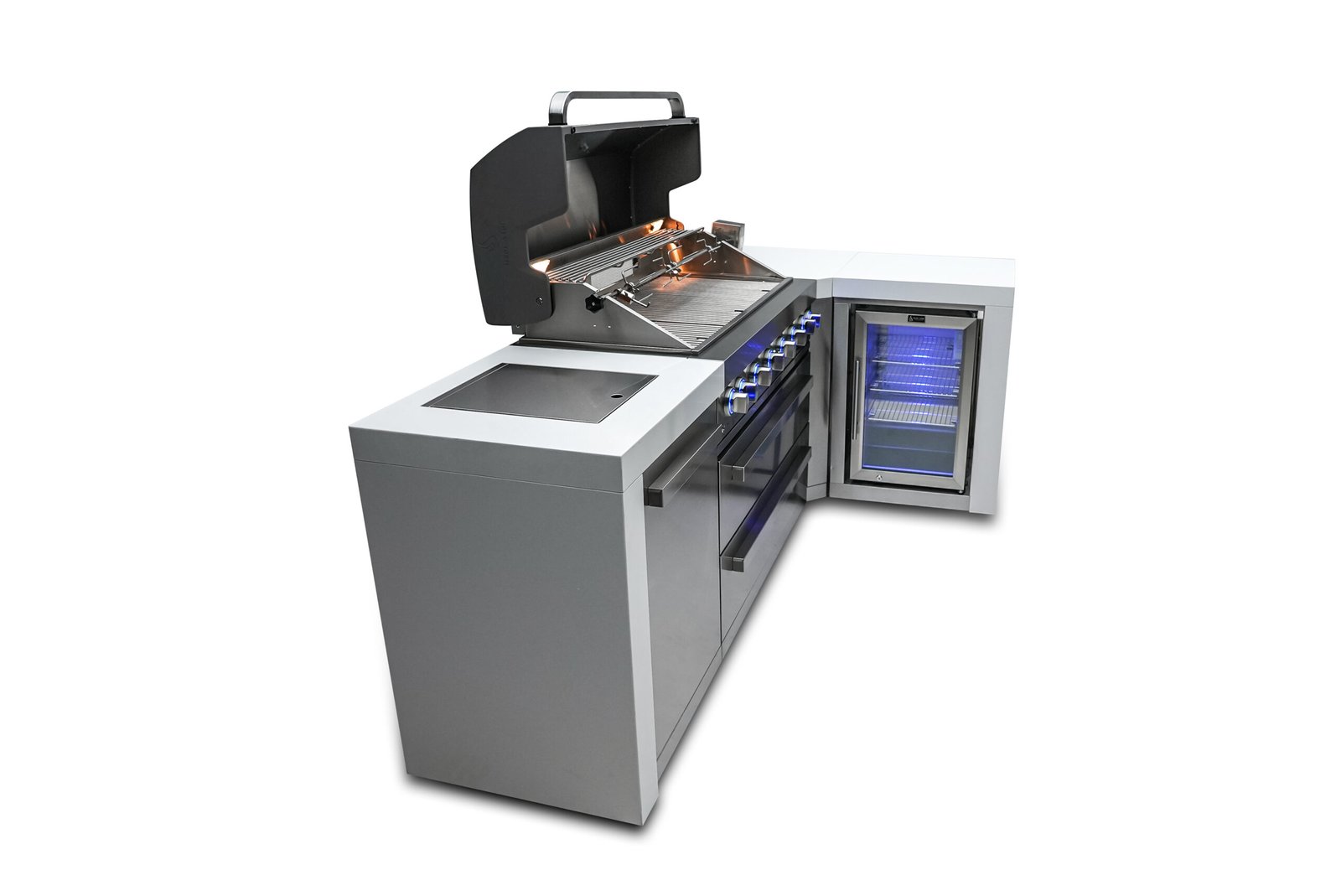 Mont Alpi 805 Deluxe Island with a 90 Degree Corner and a Fridge Cabinet - Image 3