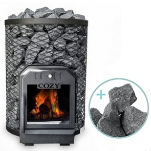 Cozy-Heat-O-Thru-Wall-Sauna-Stove-Package-12kW-Split-Face-Stones