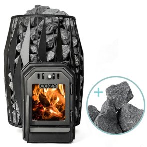 Cozy-Heat-OG-Thru-Wall-Sauna-Stove-Package-12kW-Split-Face-Stones