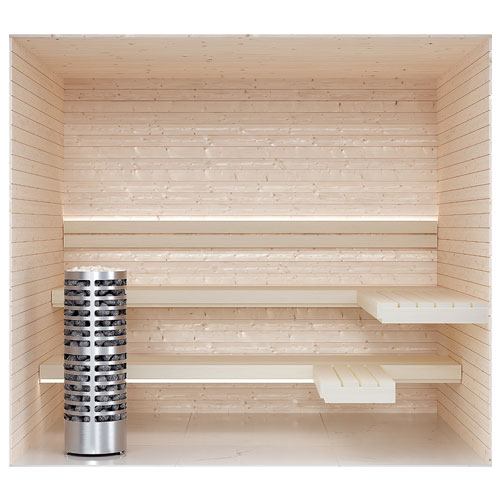 SaunaLife HST79 Luxury 7’ x 9’ Indoor Traditional Sauna Kit - Image 8