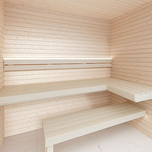 SaunaLife HST48 Luxury 4’ x 8’ Indoor Traditional Sauna Kit - Image 3
