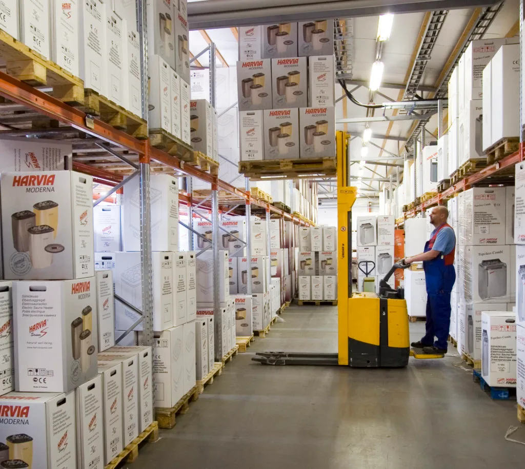 Harvia-warehouse