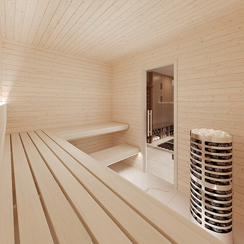 SaunaLife HST79 Luxury 7’ x 9’ Indoor Traditional Sauna Kit - Image 6