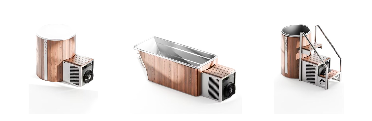 Icetubs IceBarrel XL, IceBath and IceBarrel cold plunge tubs